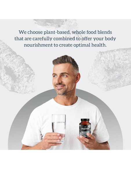 Suplemento de Magnesio Glicinato Organifi 150mg 60 Cápsulas Veganas