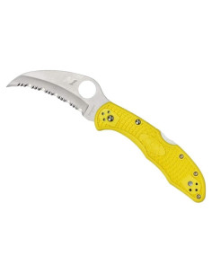 Cuchillo Spyderco Tasman Salt 2 Hoja H-1 7.62 cm Amarillo