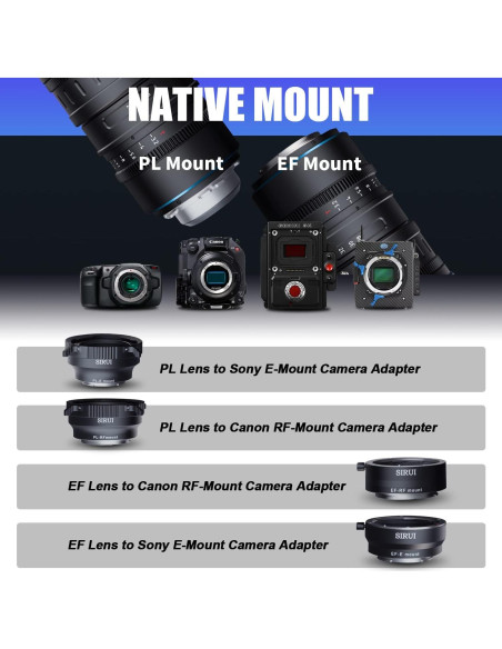 Lente de Zoom Cine SIRUI Jupiter 28-85mm T3.2 Montura EF Lente de Zoom Cine SIRUI Jupiter 28-85mm T3.2 Montura EF