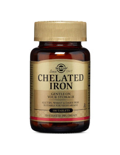 Suplemento de Hierro Quelado Solgar 100 tabletas 113g