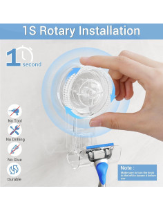 Ganchos de Succión LUXEAR - Paquete de 2, 3 KG, PVC 2