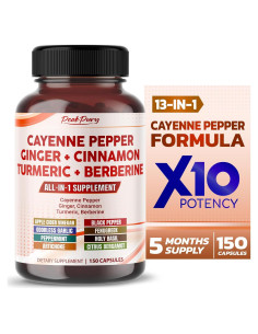 Pimienta de Cayena PeakPury 150 Cápsulas - Salud Digestiva