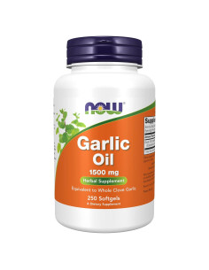 Suplemento NOW Foods Aceite de Ajo 1500 mg 250 Gelatinas