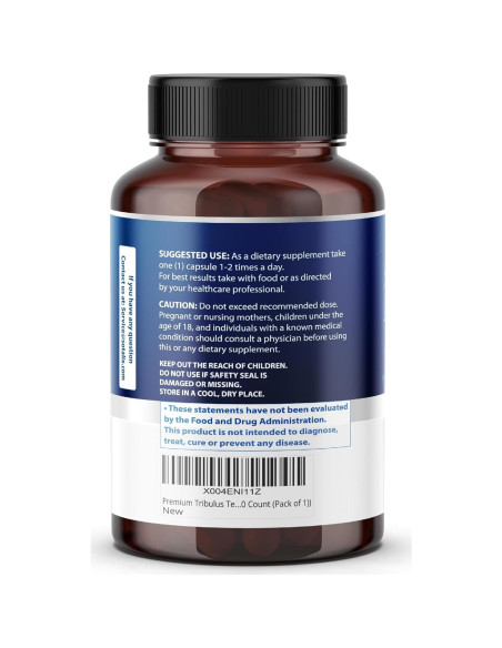 Suplemento Tribulus Terrestris Sotalix 800mg 90 Cápsulas