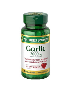 Suplemento de Ajo Nature's Bounty 2000 mg 120 Tabletas Recubiertas