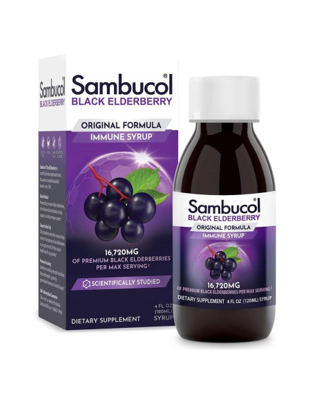 Jarabe de Saúco Negro Sambucol 118 ml - Soporte Inmunológico