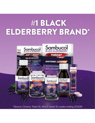 Jarabe de Saúco Negro Sambucol 118 ml - Soporte Inmunológico