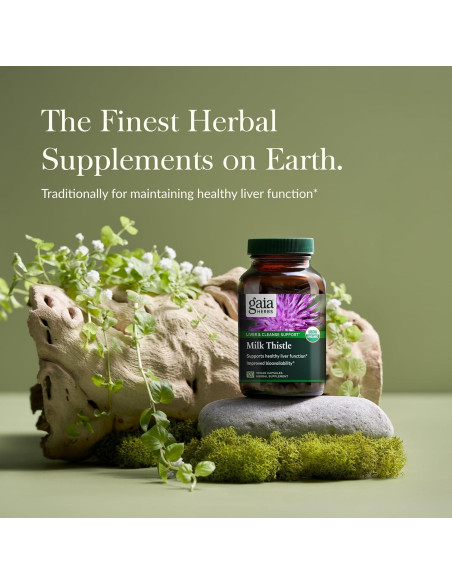Suplemento Hepático Gaia Herbs Cardo Mariano 120 Cápsulas Veganas Suplemento Hepático Gaia Herbs Cardo Mariano 120 Cápsulas Veganas