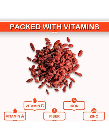 Baya de Goji Secas Orgánicas Roots Circle 400g - Superfood Antioxidante