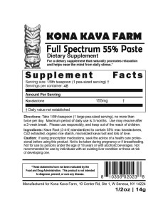 Pasta de Kavalactona 55% Kona Kava Farm 14.17 g - Vegana 2