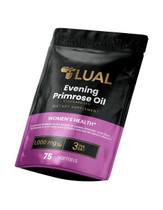Aceite de Onagra LUAL 1000mg 75 Softgels Omega-6 Salud Mujer