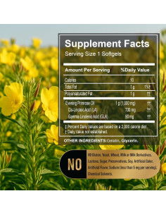 Aceite de Onagra LUAL 1000mg 75 Softgels Omega-6 Salud Mujer 2