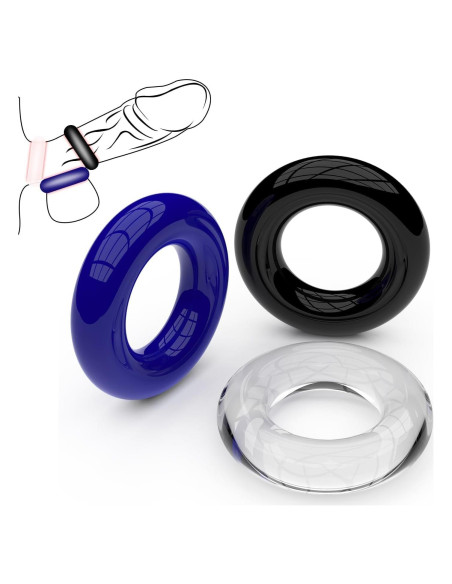 Anillo de Silicona para Erección Masculina Genérico Ajustable