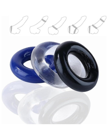 Anillo de Silicona para Erección Masculina Genérico Ajustable