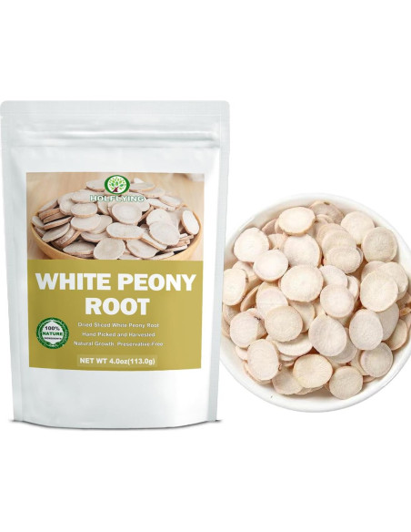 Rodajas de Raíz de Peonía Blanca Premium HOLFLYING 113g