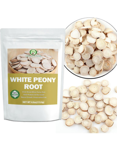 Rodajas de Raíz de Peonía Blanca Premium HOLFLYING 113g