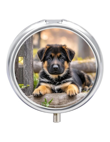 Caja de Pastillas Portátil 3 Compartimentos para Mascotas 5 cm