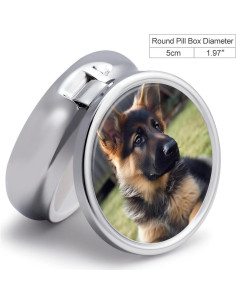 Caja de Pastillas Portátil TKJMCSW 3 Compartimentos 5x5 cm 2