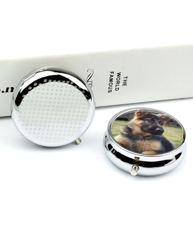 Caja de Pastillas Portátil TKJMCSW 3 Compartimentos 5x5 cm