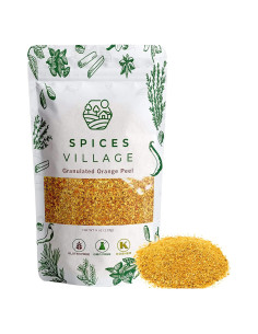 Gránulos de Cáscara de Naranja Spices Village 113 g - Deshidratada, Kosher, Vegana