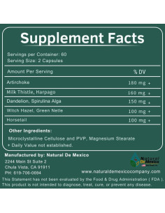 Suplemento Natural de Ácido Úrico 60 Cápsulas - Natural de México 2