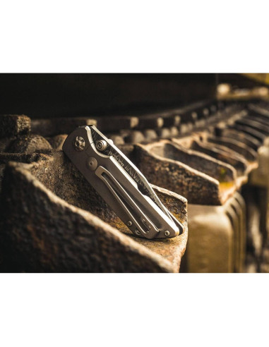 Cuchillo de bolsillo Boker M4 Sherman Damasco - Hecho en Alemania