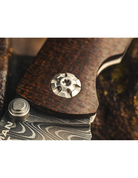 Cuchillo de bolsillo Boker M4 Sherman Damasco - Hecho en Alemania