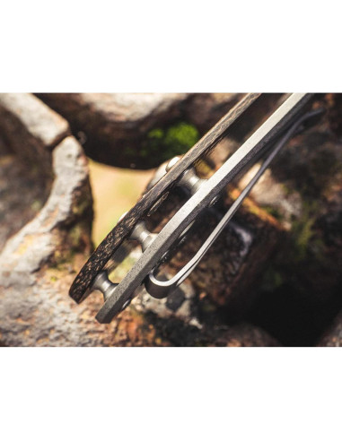 Cuchillo de bolsillo Boker M4 Sherman Damasco - Hecho en Alemania