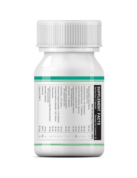 Suplemento Desintoxicante Pulmonar INLIFE - 60 Cápsulas Naturales