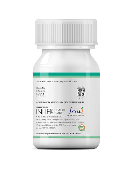 Suplemento Desintoxicante Pulmonar INLIFE - 60 Cápsulas Naturales