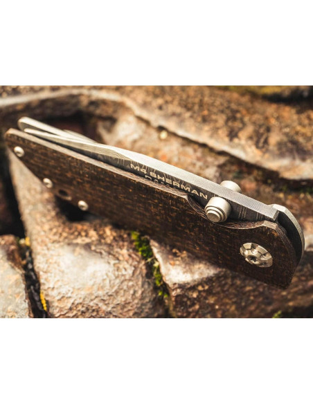 Cuchillo de bolsillo Boker M4 Sherman Damasco - Hecho en Alemania