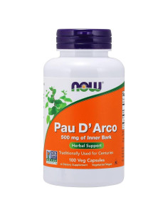 Suplemento Pau D'Arco 500mg Now Foods 100 Cápsulas