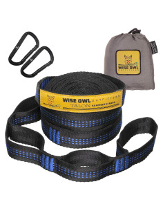 Cuerdas para Hamacas Wise Owl Outfitters 3m - Kit de Colgado