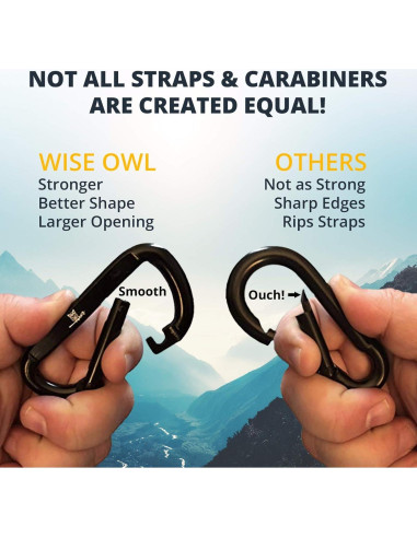 Cuerdas para Hamacas Wise Owl Outfitters 3m - Kit de Colgado