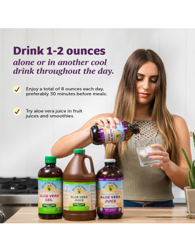 Jugo de Aloe Vera Orgánico Lirio del Desierto 946 ml - Salud Intestinal