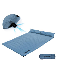 Almohadilla Autoinflable Naturehike D02 Completa Azul 196x132cm