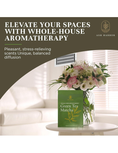 Ambientadores de Aire Ash Harbor - Té Verde Matcha - Paquete de 4