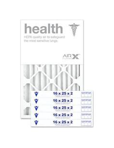 Filtro de Aire AIRx 16x25x2 MERV 13 Plisado - Paquete de 6
