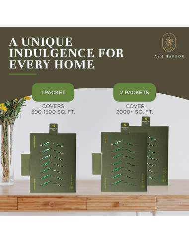 Ambientadores de Aire Ash Harbor - Té Verde Matcha - Paquete de 4