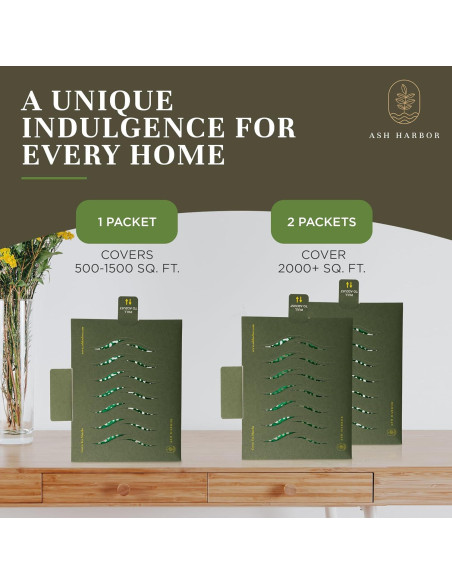 Ambientadores de Aire Ash Harbor - Té Verde Matcha - Paquete de 4