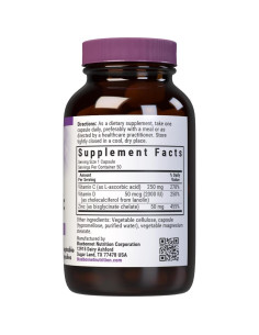 Vitaminas C, D3 y Zinc BlueBonnet 50 Cápsulas Vegetales 2