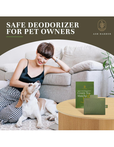 Ambientadores de Aire Ash Harbor - Té Verde Matcha - Paquete de 4