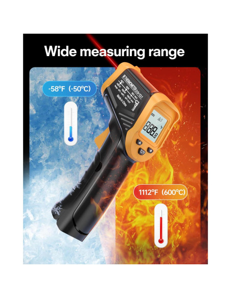 Termómetro Infrarrojo Eventek A60 -58C a 600C Preciso