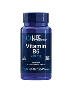 Suplemento Vitamina B6 Life Extension 250 mg 100 cápsulas