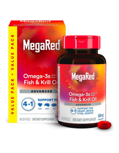 Suplemento Omega-3 Megared 500mg 80 Cápsulas Blandas