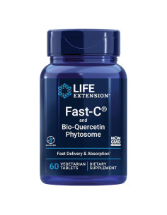 Life Extension Fast-C y Bio-Quercetina 60 Tabletas Vegetarianas