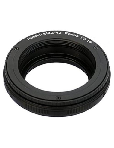 Adaptador Macro Helicoidal Fotasy M42 12-19mm Aluminio