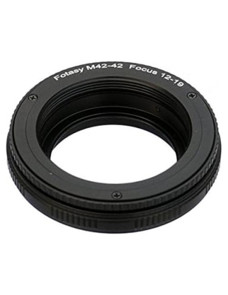 Adaptador Macro Helicoidal Fotasy M42 12-19mm Aluminio