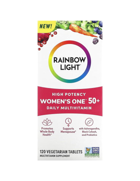 Multivitamina para Mujeres Rainbow Light 50+ 120 Contenedores