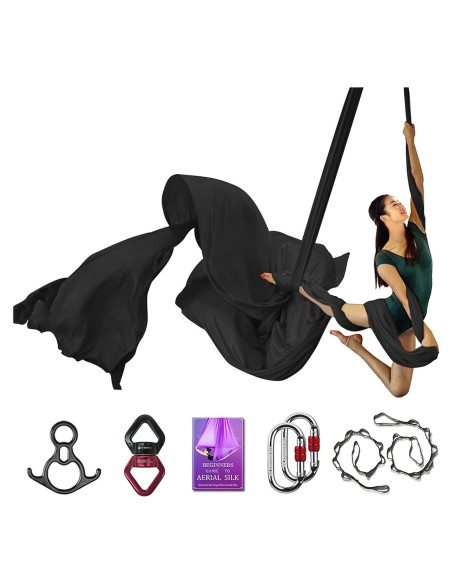 Hamaca de Yoga Aéreo SYCYKA 10m x 2.8m 100% Nylon Hamaca de Yoga Aéreo SYCYKA 10m x 2.8m 100% Nylon